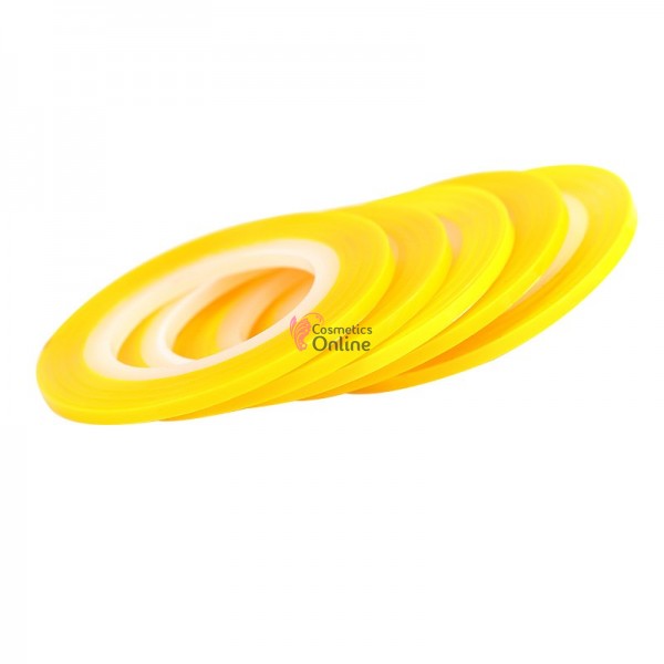Banda decorativa de unghii 1mm Galben